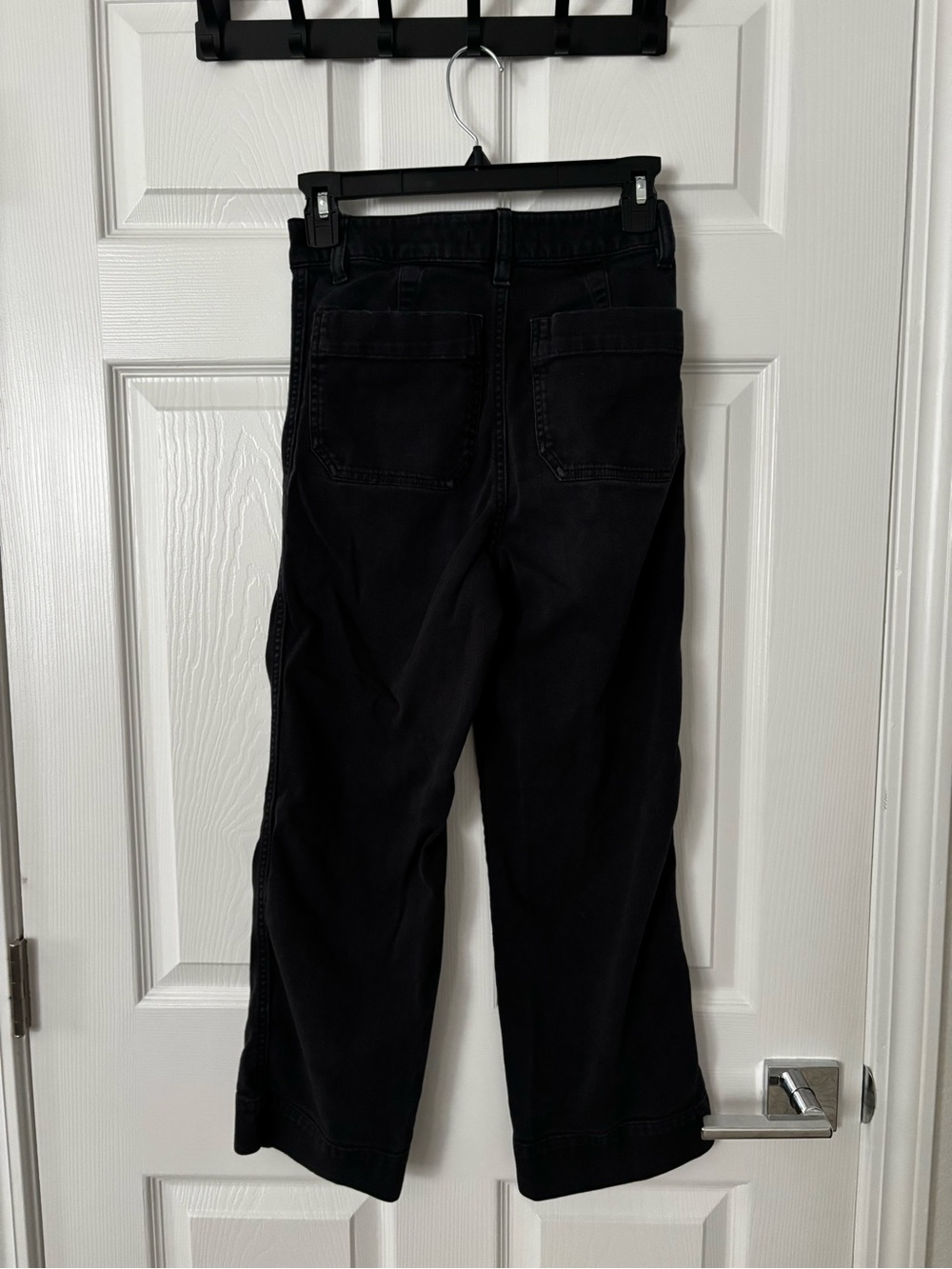 Quince Black Wide-Leg Jeans